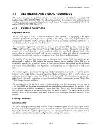 4.1 Aesthetics and Visual Resources