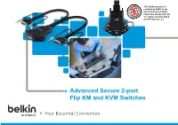Advanced Secure 2-Port Flip KM and KVM Switches the Need