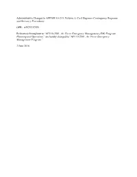 Civil Engineering Disaster and Attack Recovery Procedures