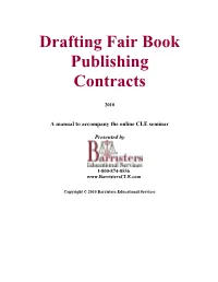 Drafting a Fair Book Publishing Contract