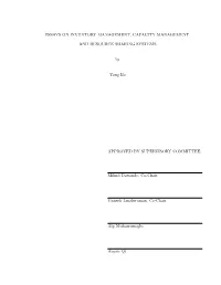 Essays on Inventory Management, Capacity Management, and Resource-Sharing Systems Ph.D