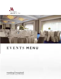 Event Menus Service Fee 10% Is Not Included
