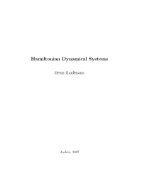 Hamiltonian Dynamical Systems