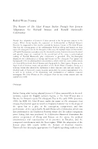 Stefan Zweig's Ben Jonson Adaptation for Richard Strauss And