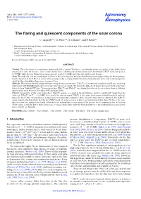 The Flaring and Quiescent Components of the Solar Corona