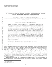 An Algorithm for Real-Time Optimal Photocurrent Estimation Including Transient Detection for Resource-Constrained Imaging Applications