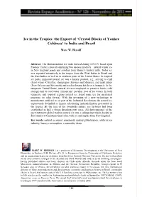 Ice in the Tropics: the Export of ‘Crystal Blocks of Yankee Coldness’ to India and Brazil