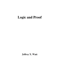 Logic and Proof Book Chapter