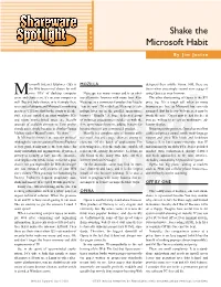 Shake the Microsoft Habit Column by Jim Justen