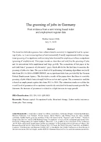 The Greening of Jobs in Germany First Evidence from a Text Mining Based Index and Employment Register Data