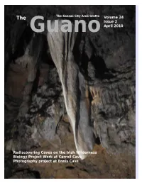 Volume 24 Issue 2 April 2010 Rediscovering Caves on the Irish