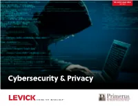 Cybersecurity & Privacy