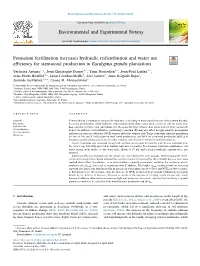 Environmental and Experimental Botany 176 (2020) 104085