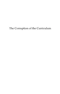 The Corruption of the Curriculum
