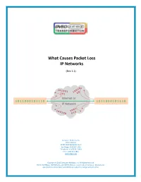 What Causes Packet Loss IP Networks