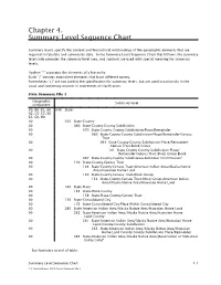 Summary Level Sequence Chart