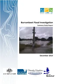 2013 Burrumbeet Flood Investigation