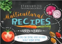 Multicultural Recipe Book