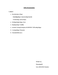 Rspec Documentation