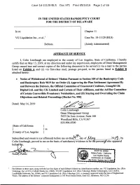 Case 18-11120-BLS Doc 971 Filed 05/14/19 Page 1 of 69 Case 18-11120-BLS Doc 971 Filed 05/14/19 Page 2 of 69