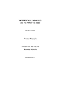 Unpresentable Landscapes and the Art of the Index