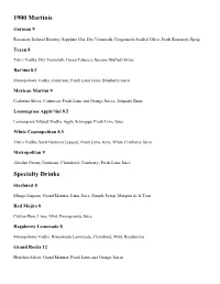View Beer/Wine List