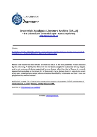 GALA) – the University of Greenwich Open Access Repository