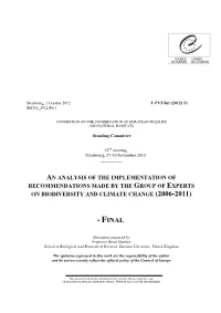 Inf11e 2012 Analysis Implementation Rec Clim Change by Parties