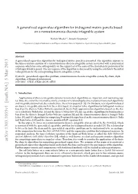 A Generalized Eigenvalue Algorithm for Tridiagonal Matrix Pencils Based on a Nonautonomous Discrete Integrable System