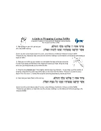A Guide to Wrapping (Laying) Tefillin