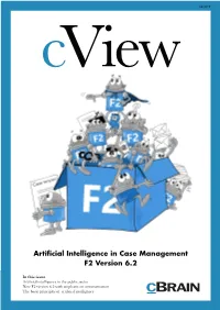 Artificial Intelligence in Case Management F2 Version 6.2