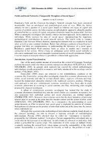 Comparable Metaphors of Social Space? Bourdieu's Field and the American Sociology's Network C