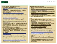 Intellectual Freedom Resource Toolkit