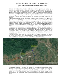 Justification of the Project in Forest Area 132Kv Nirjuli-Gohpur Transmission Line
