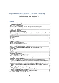 Proposed Submission Gravesham Local Plan: Core Strategy Contents