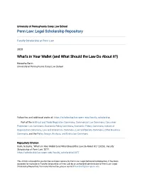 What's in Your Wallet (And What Should the Law Do About It?)