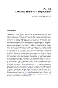 Advanced Trends of Nanophotonics