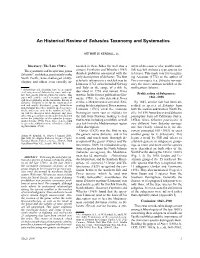 An Historical Review of Sebastes Taxonomy and Systematics