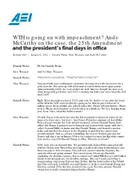 Andy Mccarthy on the Case, the 25Th Amendment