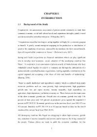 Chapter I: Introduction