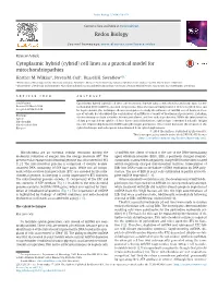 Cytoplasmic Hybrid (Cybrid) Cell Lines As a Practical Model for Mitochondriopathies