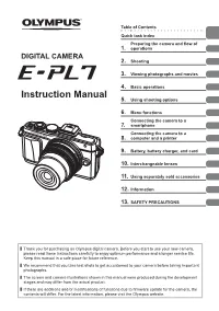 E-PL7 Instruction Manual