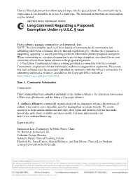 Library Copyright Alliance Comments