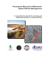 Procedures Manual for Watershed- Based Salinity Management