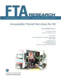 Accessible Transit Services for All