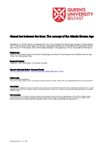 Almost Lost Between the Lines: the Concept of the Atlantic Bronze Age