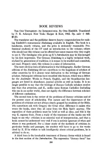 Book Reviews the Old Testament: an Introduction