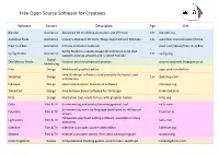 Free Open Source Software for Creatives