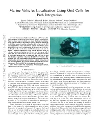 Marine Vehicles Localization Using Grid Cells for Path Integration