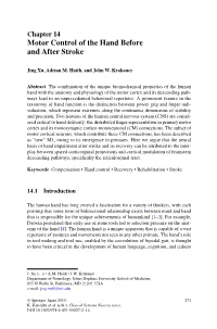 Motor Control of the Hand Before and After Stroke (2015)